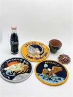 APOLLO PATCHES, VINTAGE RAISED PIN, CLAY POT