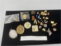 Vintage Pendants, Lockets, Earrings