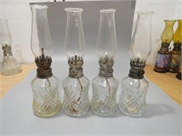 4 Coal Oil Lamps Lamplight Farms Model NR 4044