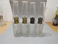 4 Coal Oil Lamps Lamplight Farms Model NR 6789