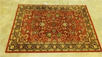 RED AREA RUG 5x8
