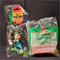 Mickey Mouse Keychain and Aladdin Vehicle