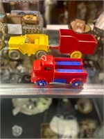 IDEAL HARD PLASTIC DIECAST TRUCKS TOYS 1950s