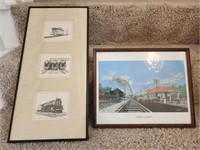 Lot of 2 Train Pictures