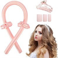 Curling Rod Headband  Foam Rollers (Pink)