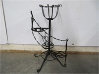 METAL SPIRAL PLANT STAND