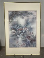 Vintage Lena Liu Signed and Framed Print