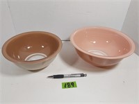 2 Pyrex 1980's Mixing bowls