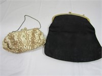 Vintage Beaded Clutch Purse and Black Possible