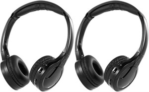 NEW $42 2PK Wireless Headphones for Car DVD Player