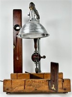 FOLK ART CARPENTRY LAMP