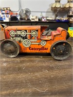 Antique Tin Toy Caterpillar Tractor Car Working