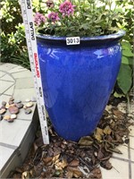 Large cobalt glazed pot #1