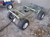 4 wheel pneumatic tires flatbed wagon 30"x60"