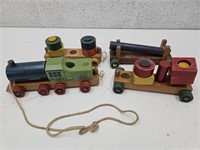 1940's Holcate Wooden Train
