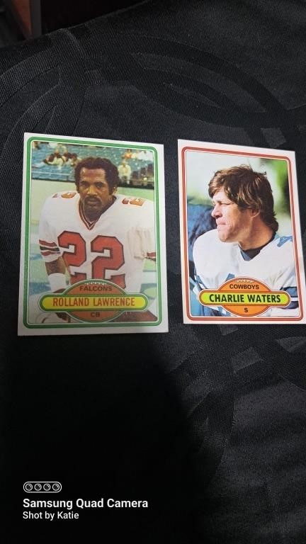 1980 Rolland Lawrence Falcons and Charlie Waters