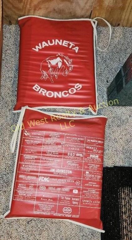 (2) Wauneta Broncos Seat Cushions (BS)