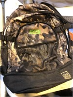 Bear Ridge camp backpack with chair hanger on