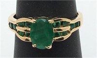 10k Gold And Emerald Ring
