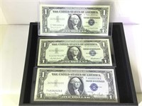 Unc. 1935 & 1957 $1 Silver Certificate Notes