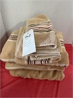 Stack of matching towels
