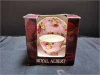 Royal Albert Bone China Soft Pink Lace Cup/Saucer