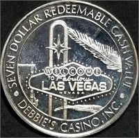 .999 Silver Las Vegas Casino Round 20 Grams