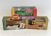 Coca Cola Die Cast Metal Banks and Truck