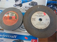 2 grinding wheels, 6 and 8"