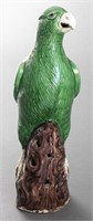 Chinese Export Green Porcelain Bird