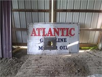 Vintage ATLANTIC Gasoline motor oil sign 72x42"