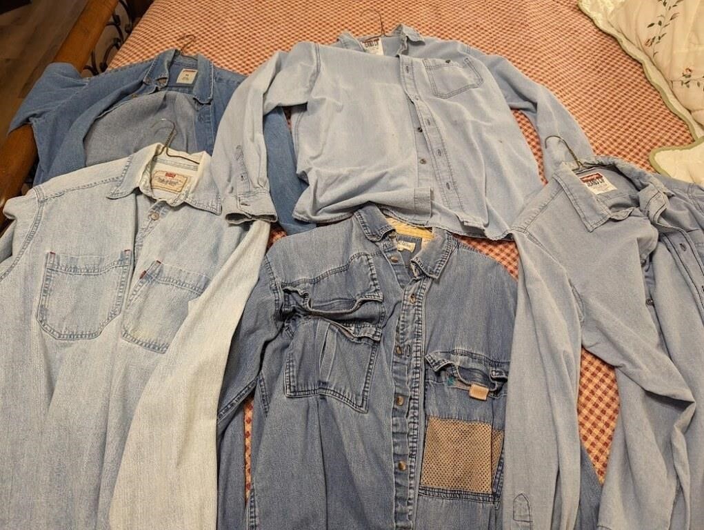 Denim Shirt lot Blue Jean