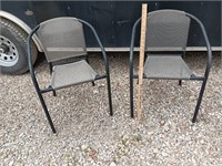 Lawn chairs set of 2. 15x21x30