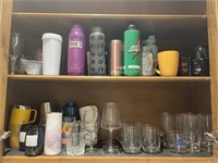 A Collection Of Drinking Mugs, Cups, Glasses, &
