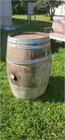 37in x 23in wood barrel good condition