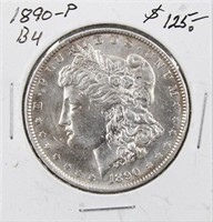 1890-P BU Morgan Silver Dollar Coin