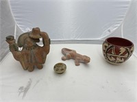 4 Pcs Southwest Pottery made in China