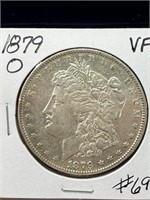 1879 O Morgan Silver Dollar - VF