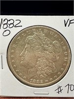 1882 O Morgan Silver Dollar -VF