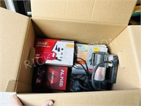3 small air pumps & car items