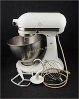 Vintage White Kitchen Aid Electric Mixer W Acc