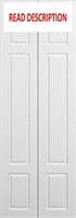 DIYHD 11-3/4 3-Panel White Barn Door  2 Set