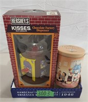 Vintage Hershey’s Kisses Dispensary & Tin