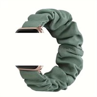 2 Pcs Black-Green Compatible Watch Band Scrunchie