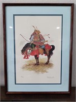 115 - ART: SIGNED & NUMBERED ASIAN WARRIOR