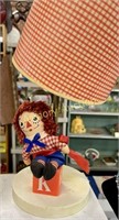 RAGGEDY ANN LAMP W/ SHADE