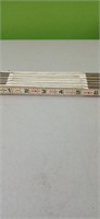 LUFKIN  6' wood  ext folding ruler with brass