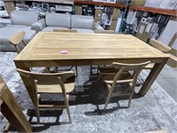 DINNER TABLE 6 CHAIRS RETAIL $5,500