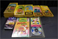 Box of miscellaneous Sesame Street cassatte tape