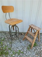 Shop stool and step stool
